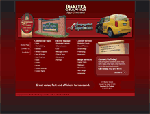 Tablet Screenshot of dakotagraphics.com